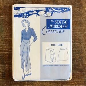 Sewing Workshop Pattern Womens Lotus Skirt Architectural Modern 8-22 UNCUT